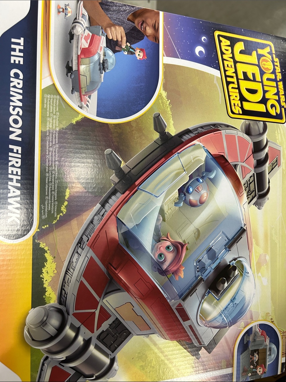 Hasbro Star Wars Young Jedi Adventures Crimson Firehawk - Red, Blue, Gray